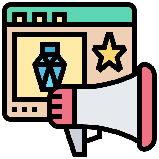 Brand visibility icon - digital marketing for cleaning companies